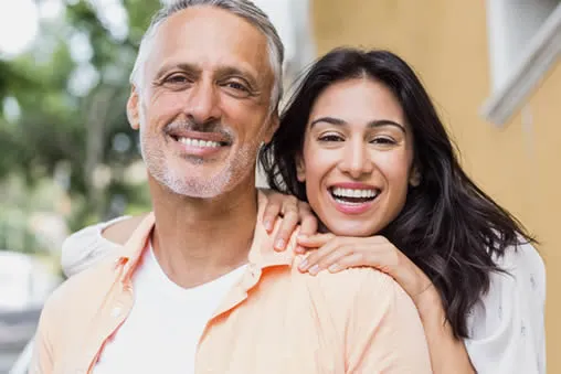 cheerful couple